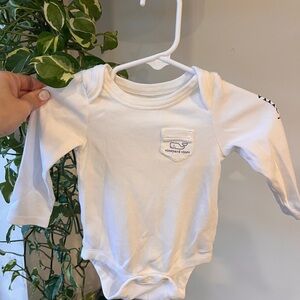 Vineyard Vines Cream Baby Bodysuit